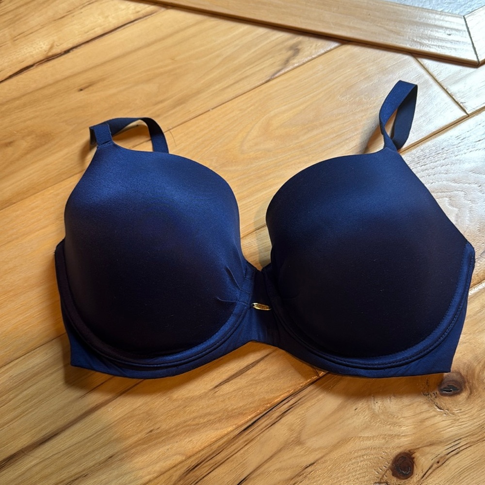 VICTORIA'S SECRET Lined Demi Bra 32DD deep purple